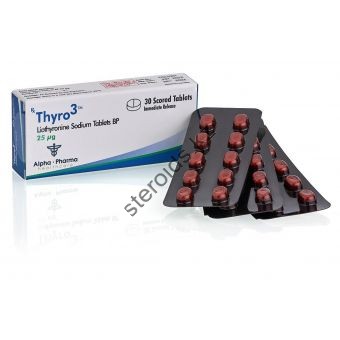 Thyro3 (Трийодтиронин) Т3 Alpha Pharma 30 таблеток (1таб 25 мкг) - Актобе