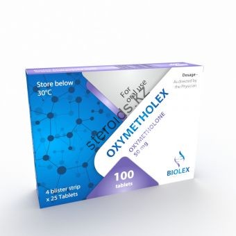 Оксиметолон Biolex 100 таблеток (1 таб 50 мг) - Актобе