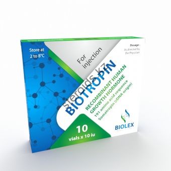 Гормон роста Biolex Biotropin 10 флаконов по 10 ед (100 ед) - Актобе